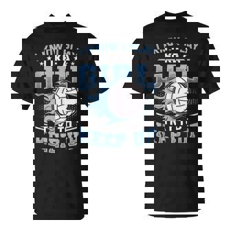 I Know I Play Like A Girl Try To Keep Up Girls Volleyball Tank Top T-Shirt | Mazezy