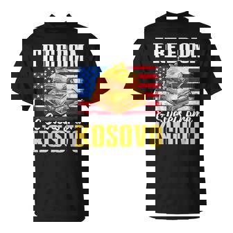 Kosovo Sweets American Flag Pride Kosovar T-Shirt | Mazezy