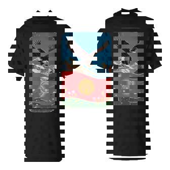 Kyrgyzstan Eagle Mountain Landscape Central Asia T-Shirt | Mazezy