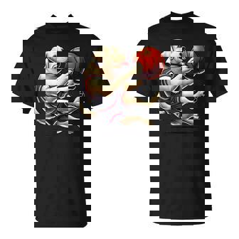 Labrador Retriever Shooting Basketball Tank Top T-Shirt | Mazezy