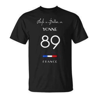 Laie Est Meilleure À Yonne Numéro 89 Bourgogne Région France T-Shirt - Cadeauxyz