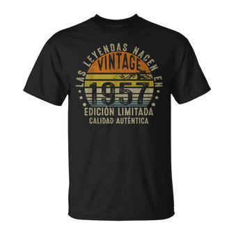 Las Leyendas Nacen En 1957 69 Años Cumpleaños Hombre Regalo Camiseta unisex - Regaloses