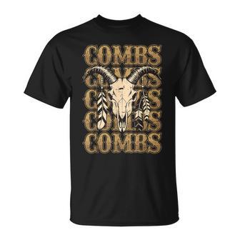 Last Name Combs Personalized Name Combs Vintage T-Shirt - Thegiftio