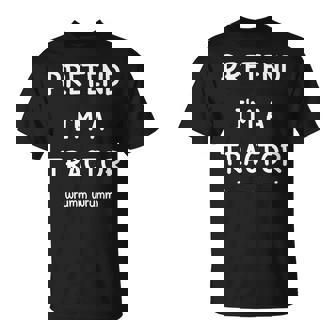 Lazy Halloween Costume Shirt Pretend I'm A Tractor T-Shirt | Mazezy