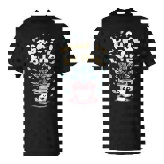 Leaf It To Me Kawaii Houseplant Pun Cute Botanical T-Shirt | Mazezy