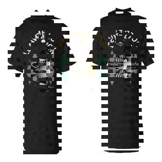 Leave Me A Loon Bird Retro Loon Illustration For Birding T-Shirt | Seseable CA