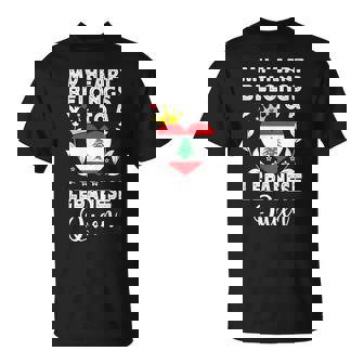 Lebanese Queen Lebanese Wife Girlfriend Lebanon Flag T-Shirt | Mazezy