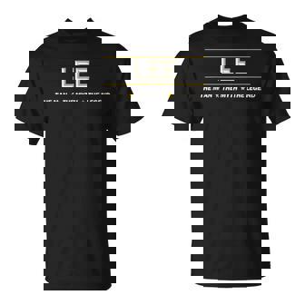 Lee The Man The Myth The Legend Tシャツ - Kawaiitshirt