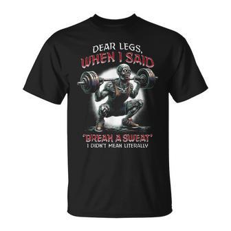 Leg Day 脚 ワークアウト ボディビルダー スクワット 健康 フィットネス ジム Tシャツ - Kawaiitshirt
