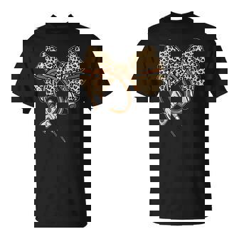 Leopard Coquette Bow Phlebotomist Nurse Phlebotomy Phleb T-Shirt | Seseable UK