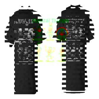 Leprechaun Physical Therapy St Patrick's Day Pta Therapist T-Shirt - Monsterry