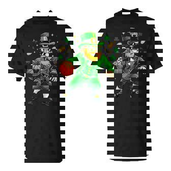 Leprechaun Play Basketball St Patrick's Day Boys T-Shirt - Monsterry