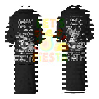 Let's Fiesta Avocado Lovers Fun Party Vibe Summer T-Shirt | Mazezy