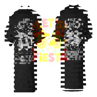 Let's Fiesta Avocado Party Enthusiasts Fun Mexican T-Shirt | Mazezy