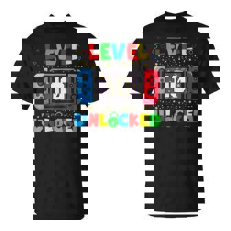 Level 10 Unlocked Gamer 10th Birthday Video Game Boys T-Shirt | Mazezy
