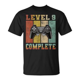 Level 9 Complete Geburtstag 9 Jahre Gamer Level Unlocked T-Shirt - Geschenkecke