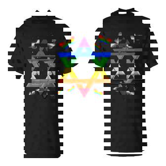 Lgbt Estrella De David Arcoíris Camiseta unisex - Regaloses