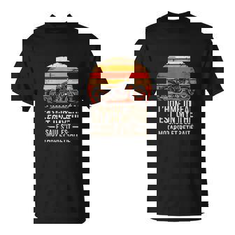 Lhomme Ideal Est Un Mytheaufil Est Motard Et Retraite T-Shirt - Cadeauxyz