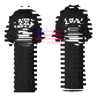 Liberia Africa Vacation Souvenirs African Monrovia T-Shirt | Mazezy