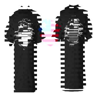 Liberian Roots Chest Liberian Flag Liberia Liberian Pride T-Shirt | Mazezy