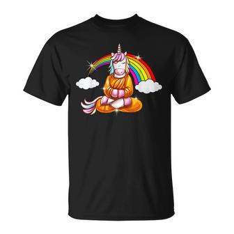 Licorne Zen En Pose Bouddha T-Shirt - Cadeauxyz