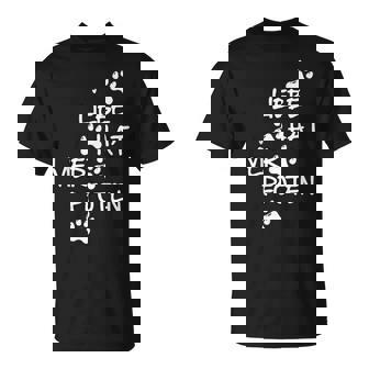 Liebe Hutier Pfoten Katze Hund Liebe Herrchen Female T-Shirt - Geschenkecke