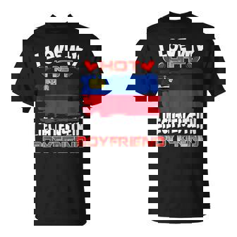 Liechtenstein I Love My Hot Liechtenstein Boyfriend T-Shirt | Mazezy