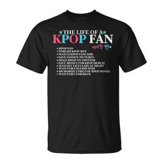 The Life Of A Kpop Fan K-Pop Merch Korean Pop Maglietta - Novitaregali