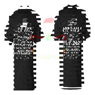 Most Likely To Get Sassy With Santa Family Matching Xmas T-Shirt | Mazezy