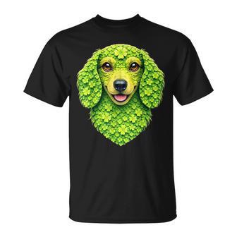 Lindo Perroalchicha Con Tréboles Arte Dean Patricio Perroalchicha Camiseta unisex - Regaloses