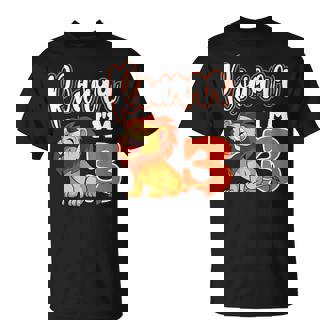 Lion 3rd Birthday Roar Party Safari Jungle Zoo Adventure T-Shirt | Mazezy