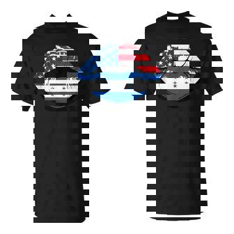 Lips Half American Honduran Roots Honduras USA America Tank Top T-Shirt | Mazezy