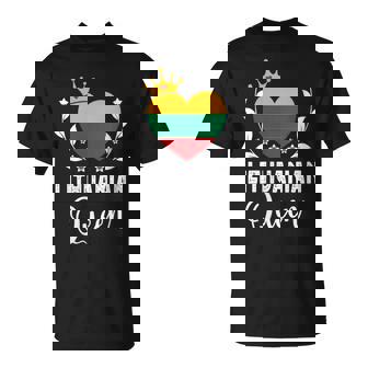 Lithuanian Queen Lithuania Flag Proud Lithuanian Woman T-Shirt | Mazezy