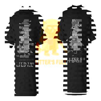 Litter’s Full Cat Lover Feline Humor Christmas Vintage T-Shirt | Mazezy