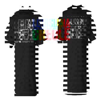 Louisiana Creole Flag Vintage T-Shirt | Mazezy