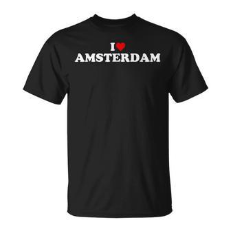 I Love Amsterdam Heart Camiseta unisex - Regaloses