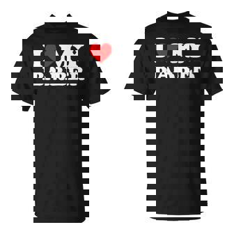 I Love My Barber Red Heart T-Shirt - Monsterry