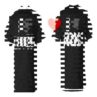 I Love Books Heart Reading Writing Library Novels Club T-Shirt | Mazezy