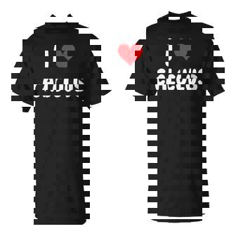 I Love Calculus Heart Math Mathematics Teacher Professor T-Shirt | Mazezy