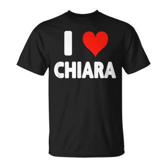 I Love Chiara Cœur T-Shirt - Cadeauxyz