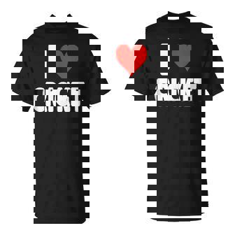 I Love Cricket Heart Pitch Wicket Sport Tank Top T-Shirt | Mazezy