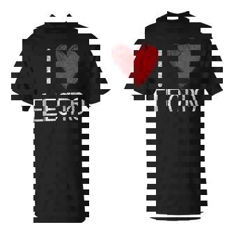 I Love Electro Techno Musique Électronique Coolieilli T-Shirt - Cadeauxyz