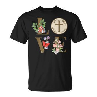 Love Eucharist 1St First Communion Christian Girls T-Shirt - Thegiftio UK