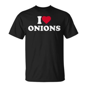 I Love Heart Onions Lover Vegetable Veggie T-Shirt - Thegiftio UK