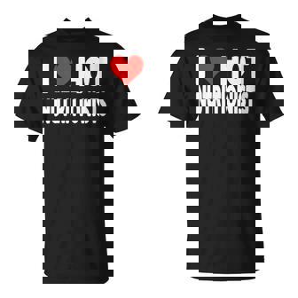 I Love Hot Nutritionists Heart Nutrition Diet Dietitian T-Shirt | Mazezy