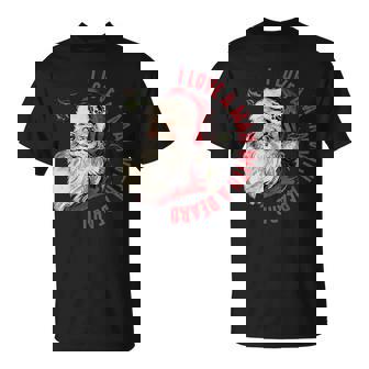 I Love A Man With A Beard Retro Vintage Santa Claus T-Shirt | Mazezy