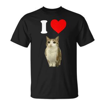 I Love Meowl Cursed Cute Cat Owl Meme Brain Rot Silly T-Shirt - Monsterry