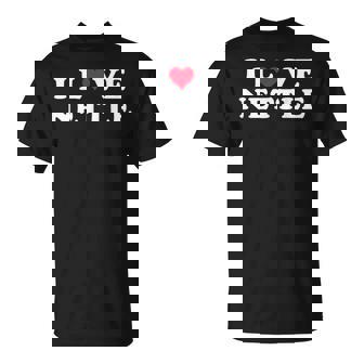 I Love Nettle Matching Girlfriend & Boyfriend Nettle Name T-Shirt | Mazezy