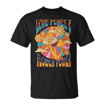 Love Peace ヒッピーコスチューム 60年代 70年代 フラワーフェスティバル衣装 Tシャツ - Kawaiitshirt