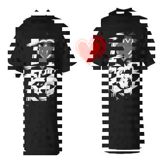 I Love R&B Bold Grunge Heart T-Shirt | Mazezy